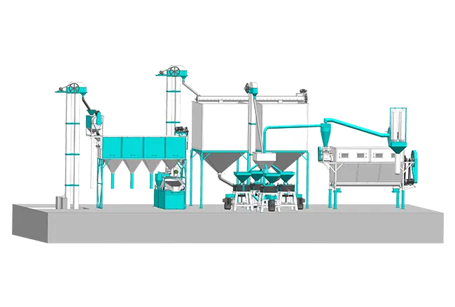 Automatic Flour Mill Plant (1200Kg Cleaning 1000Kg Milling and 1000Kg Atta Centrifugal)