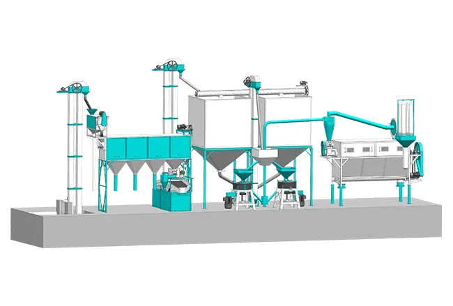 Automatic Flour Mill Plant (1200Kg Cleaning 500Kg Milling and 1000Kg Atta Centrifugal)