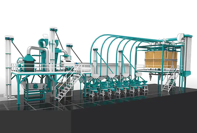 3000Kg Fully Automatic Flour Mill Plant