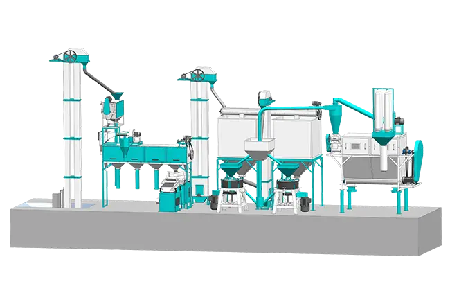 Automatic Atta Chakki Plant (800Kg Cleaning 500Kg Milling and 500Kg Atta Centrifugal)