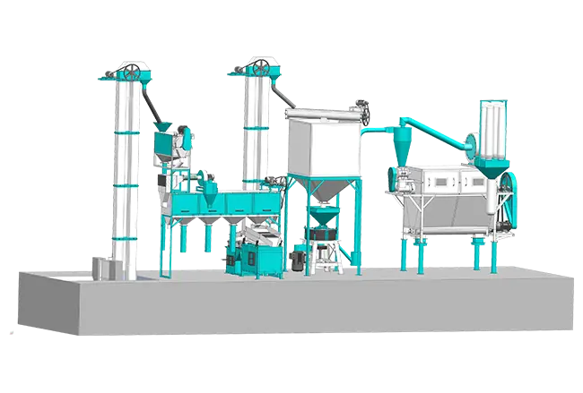 Automatic Chakki Atta Plant ( 800Kg Cleaning, 200Kg Milling and 500Kg Atta Centrifugal)